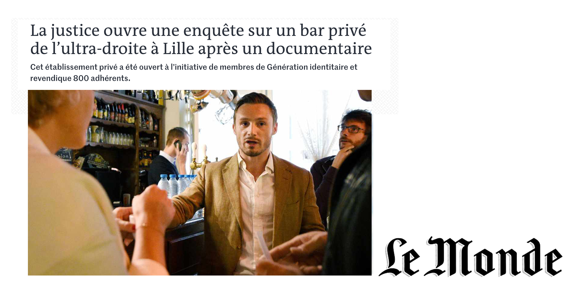 Le Monde: Prosecutors open investigation into far-right bar