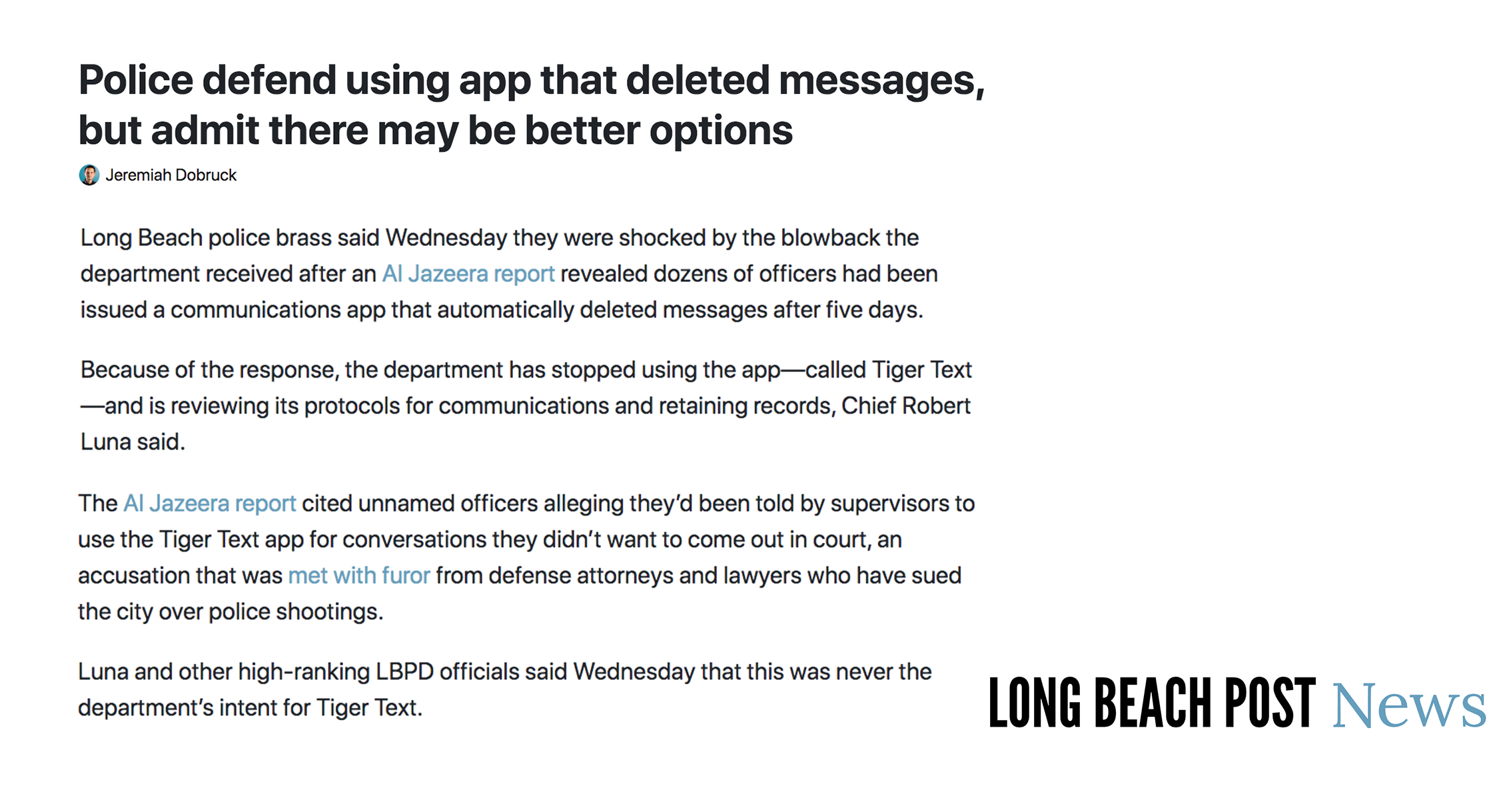 Police defend using app that deleted messages, but admit there may be better options