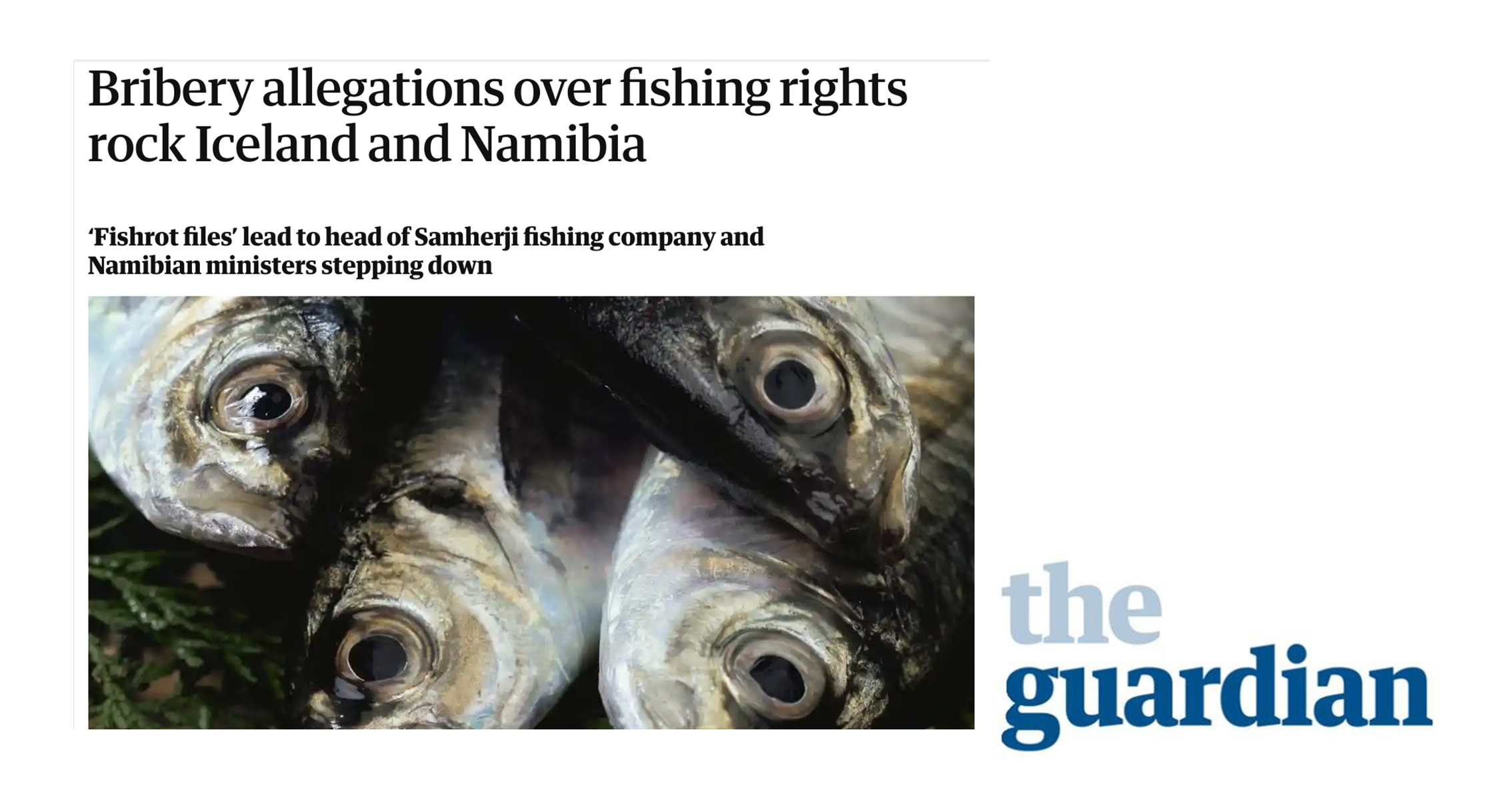 The Guardian: Bribery allegations rock Iceland and Namibia