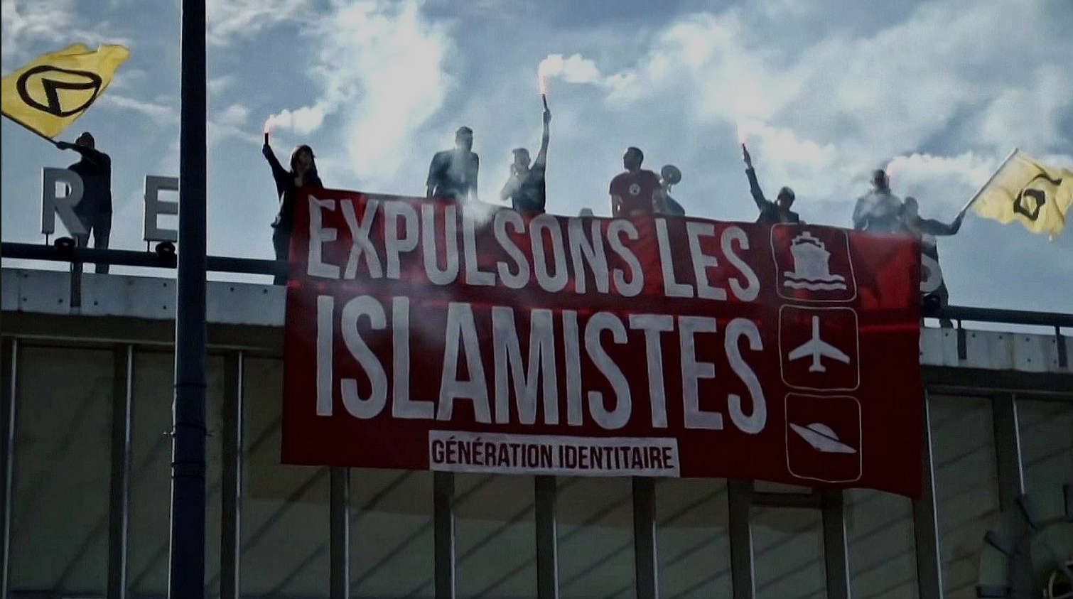 Al right. Become a racist. Generation Identity Flag.