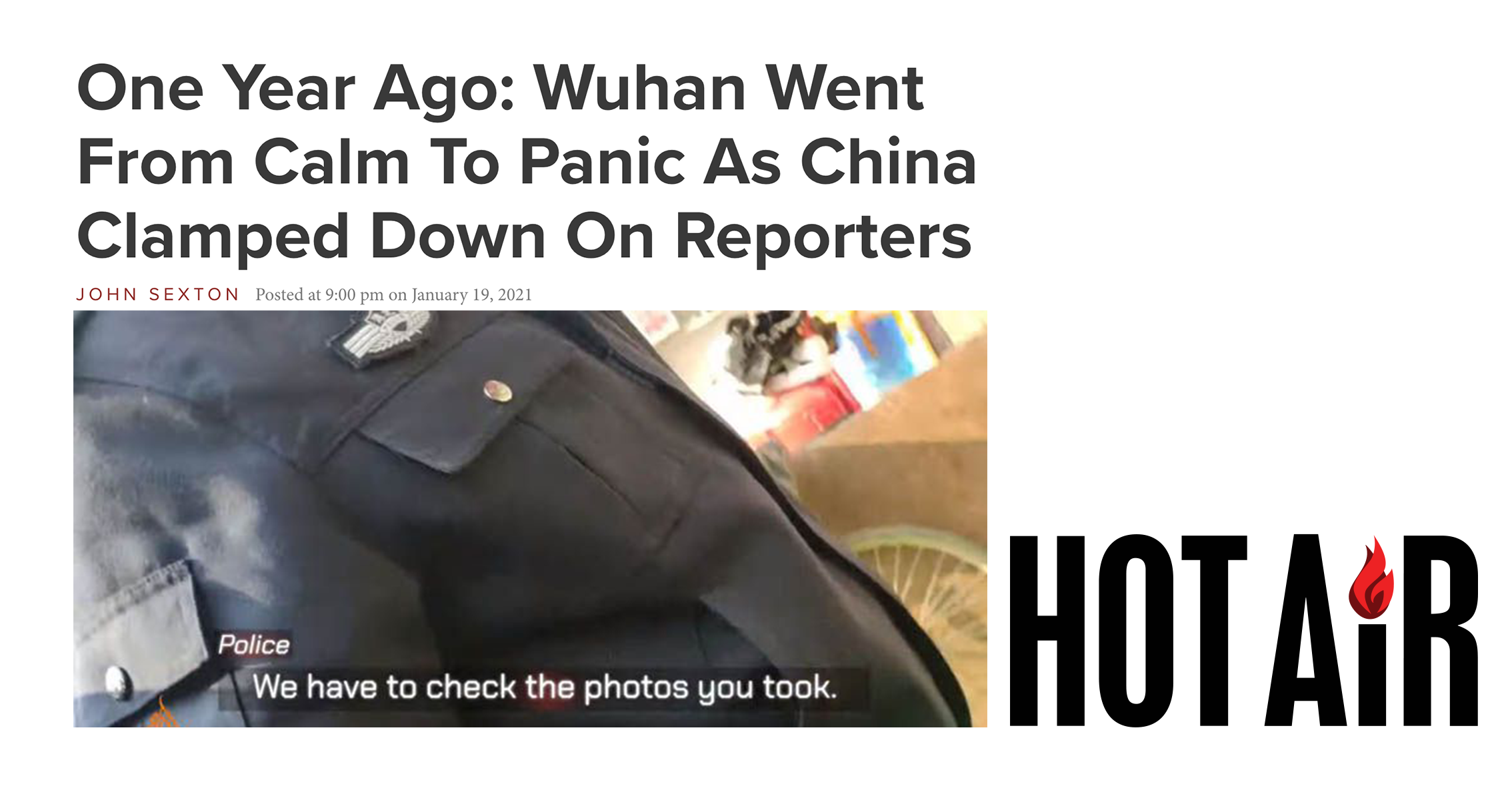 One Year Ago: Wuhan Went From Calm To Panic As China Clamped Down On Reporters