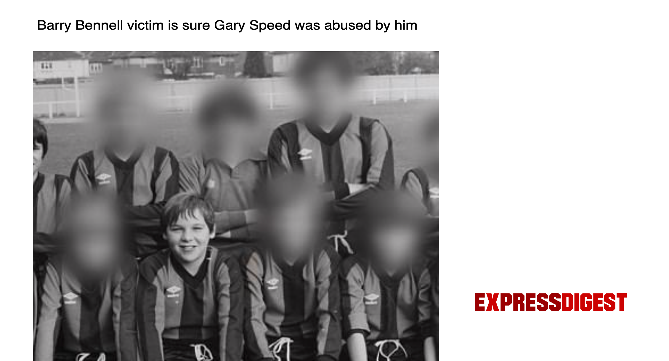 Barry Bennell victim is sure Gary Speed was abused by him