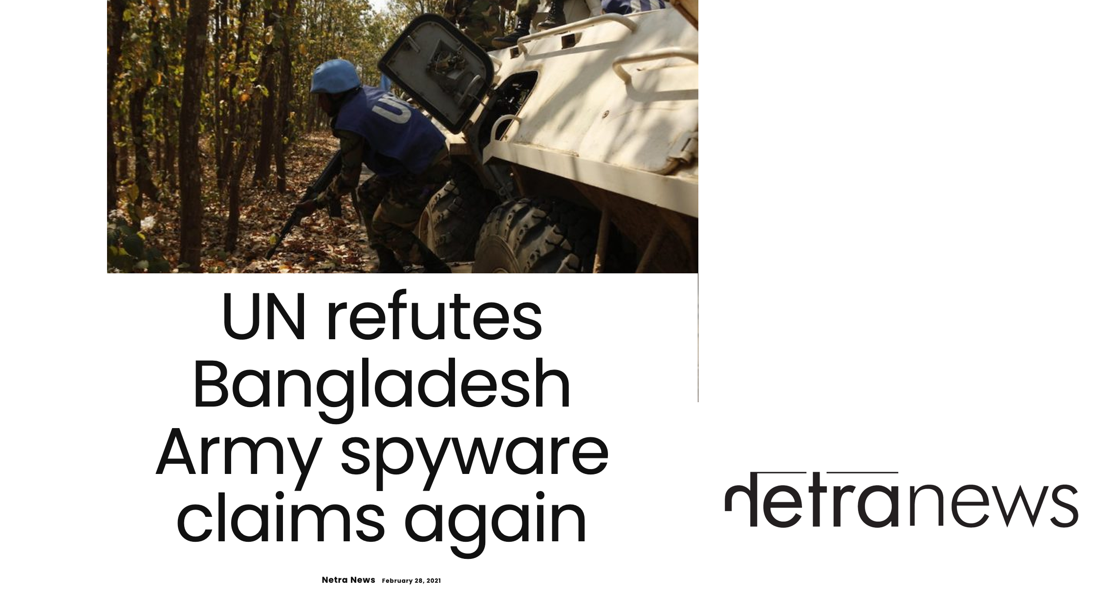 UN refutes Bangladesh Army spyware claims again