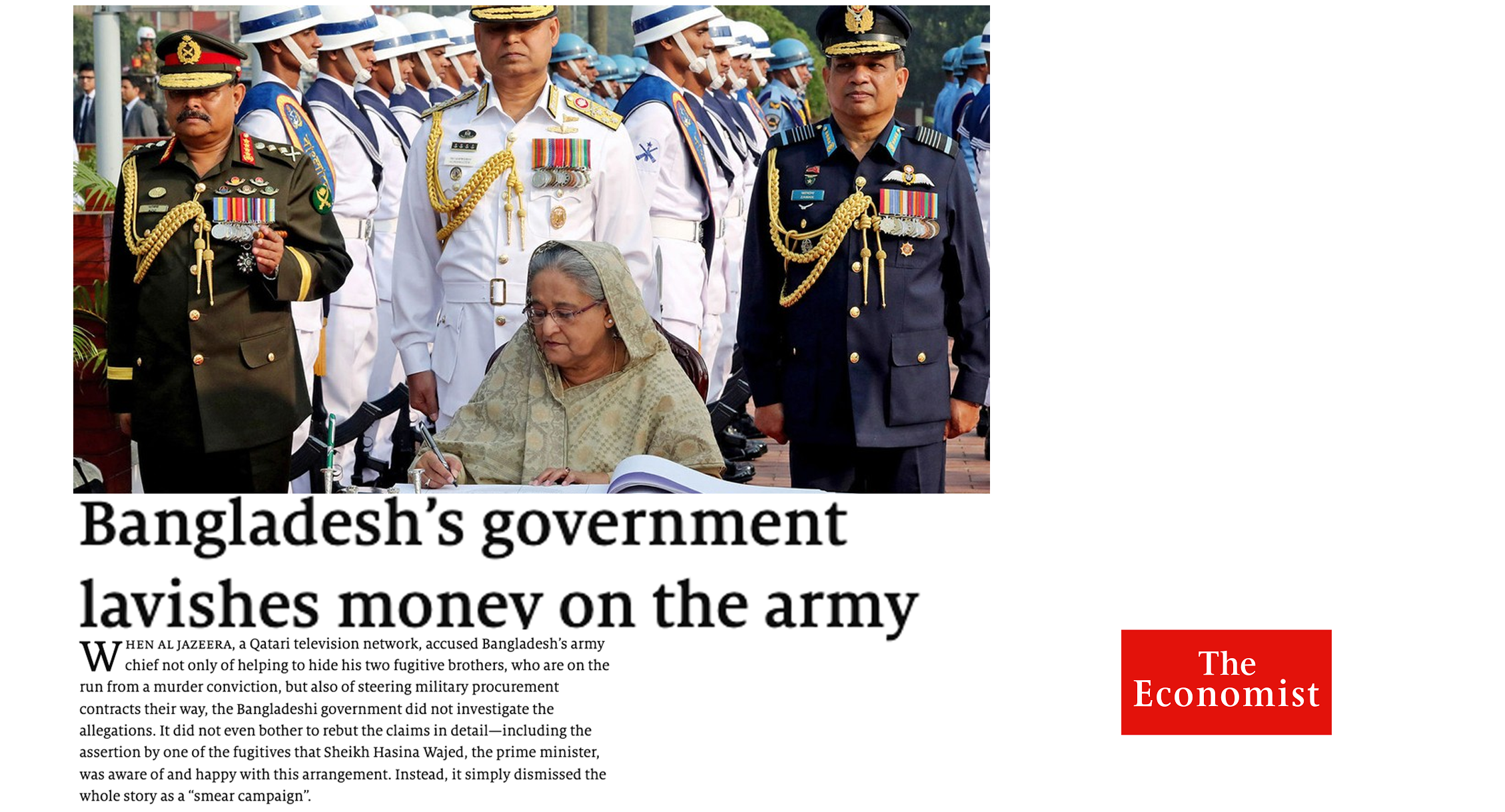 Bangladesh’s government lavishes money on the army